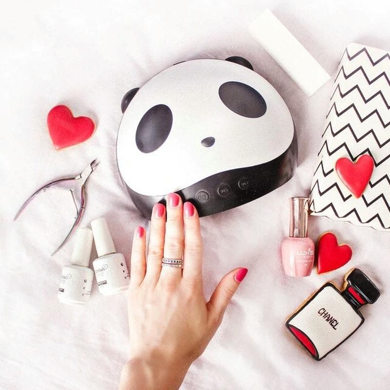 Image of 3in1 köröm- és gélszárító UV lámpa / 36 W, panda alakú