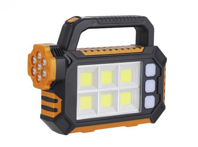 Image of Multifunkciós napelemes szolár hordozható lámpa akkumulátoros 3 fénymód HS-8029-7-B