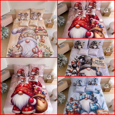 Image of 3 részes Karácsonyi Ágynemű Garnitúra-Manós