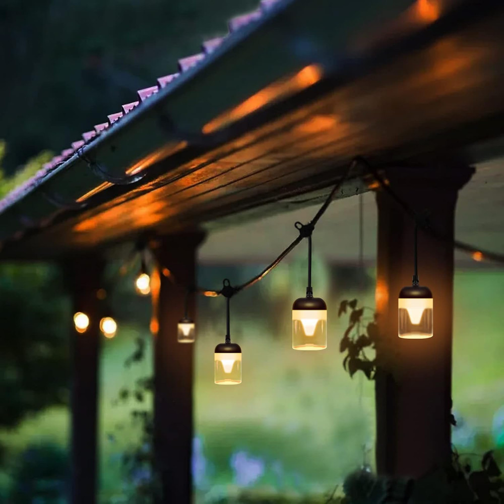 Image of Kültéri időjárásálló napelemes dekor Izzósor- 10 darab LED izzó