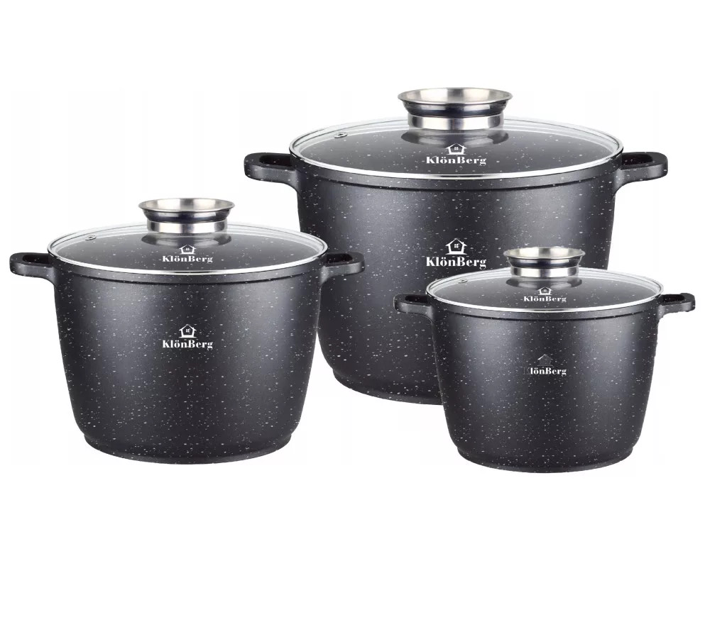 Image of 6 részes KlönBerg Edénykészlet Kemény Gránit Bevonattal